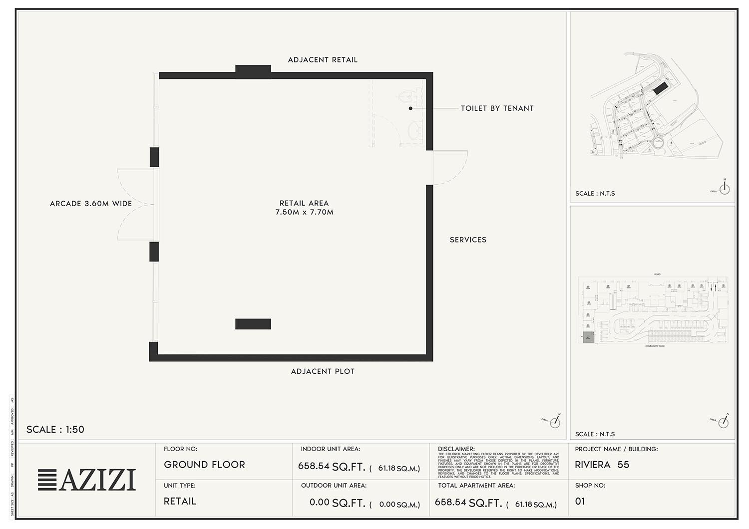 Azizi Riviera 55 Floor Plan