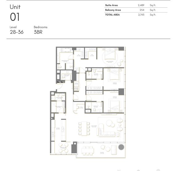 Palm Beach Towers Floor Plan