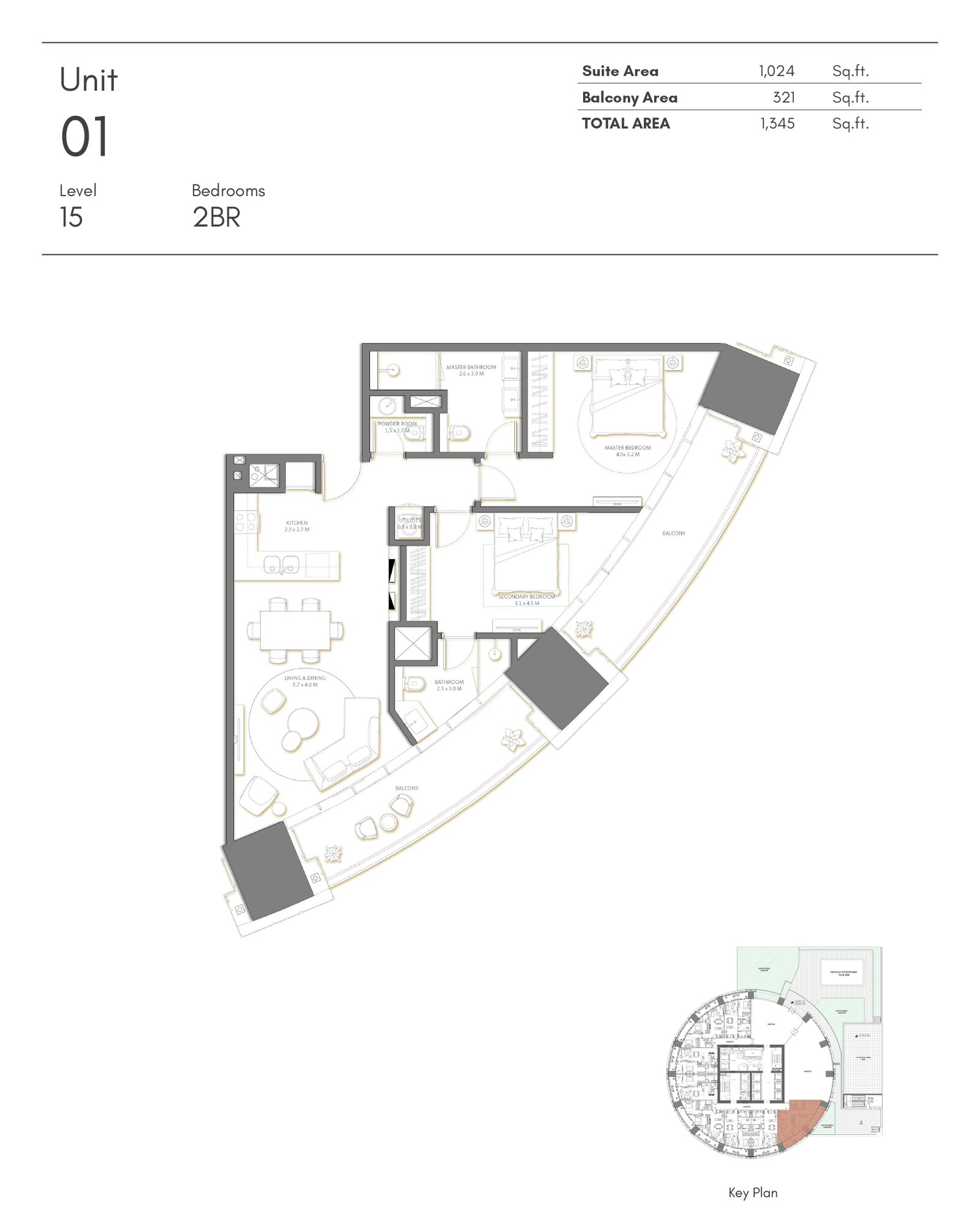 Palm Beach Towers 3 Floor Plan