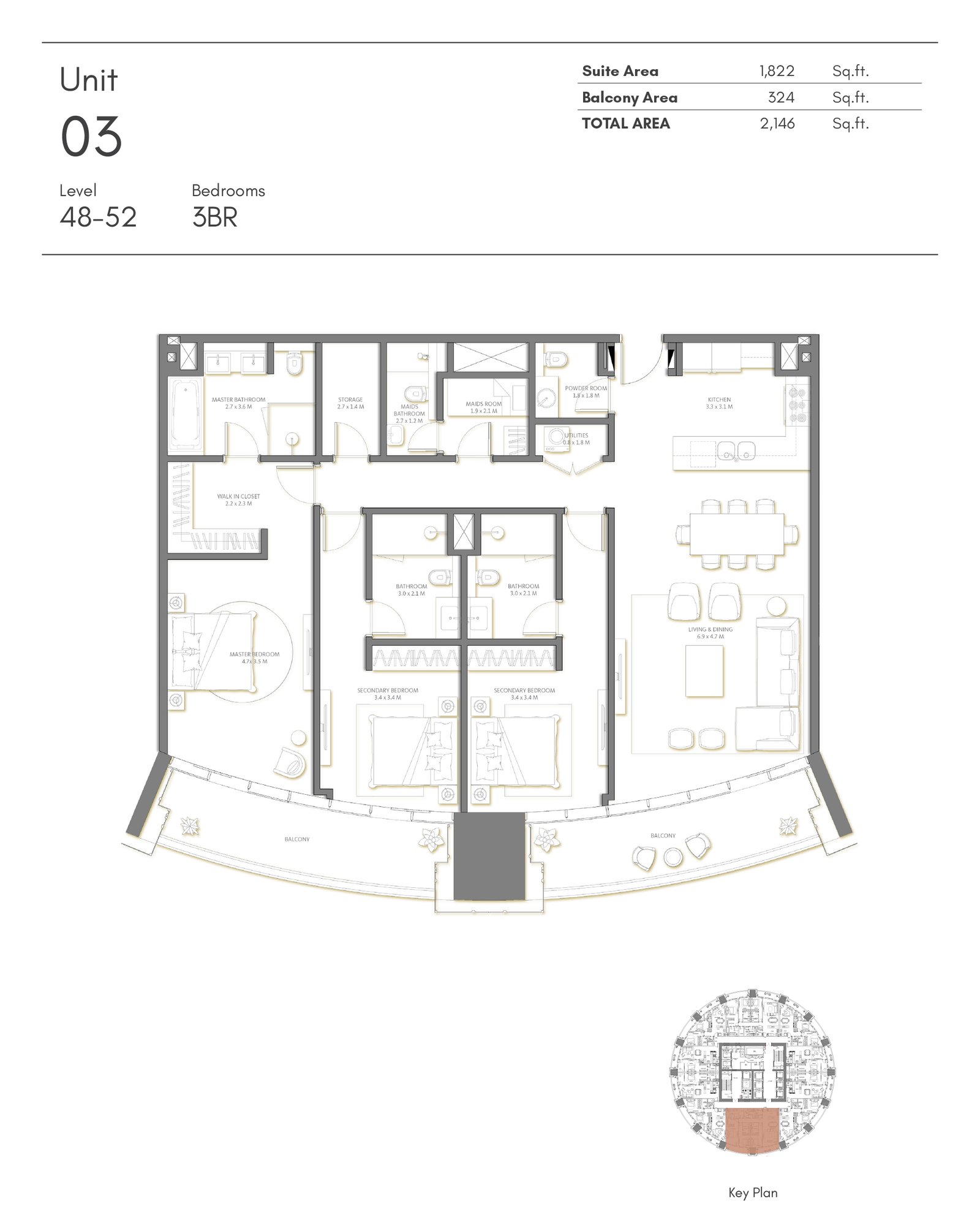 Palm Beach Towers 3 Floor Plan