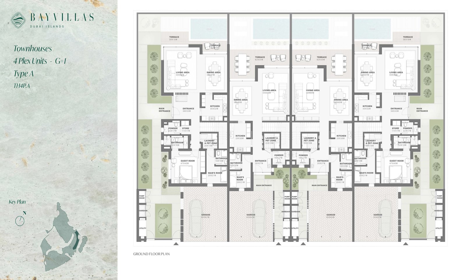 Bay Villas Dubai Islands Floor Plan