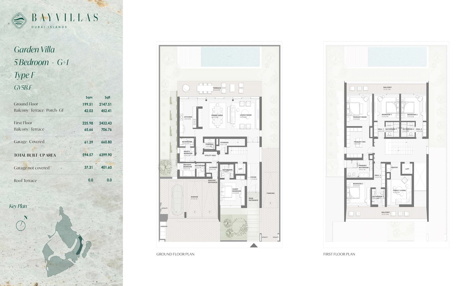 Bay Villas Dubai Islands Floor Plan