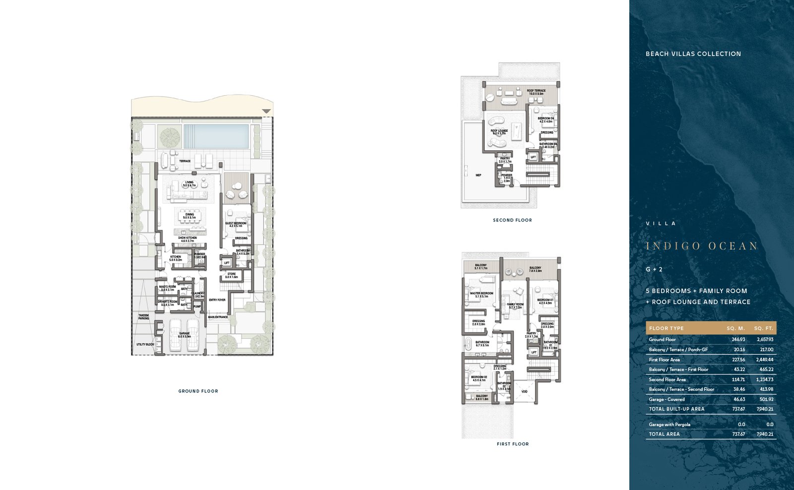 Frond C Beach Collection Villas BLUE HORIZON Floor Plan
